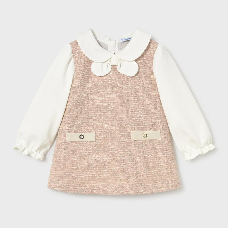 Mayoral baby girl's tweed dress - 02948.