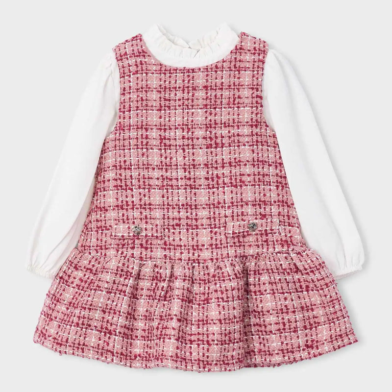 Mayoral girl's tweed dress - 04929.