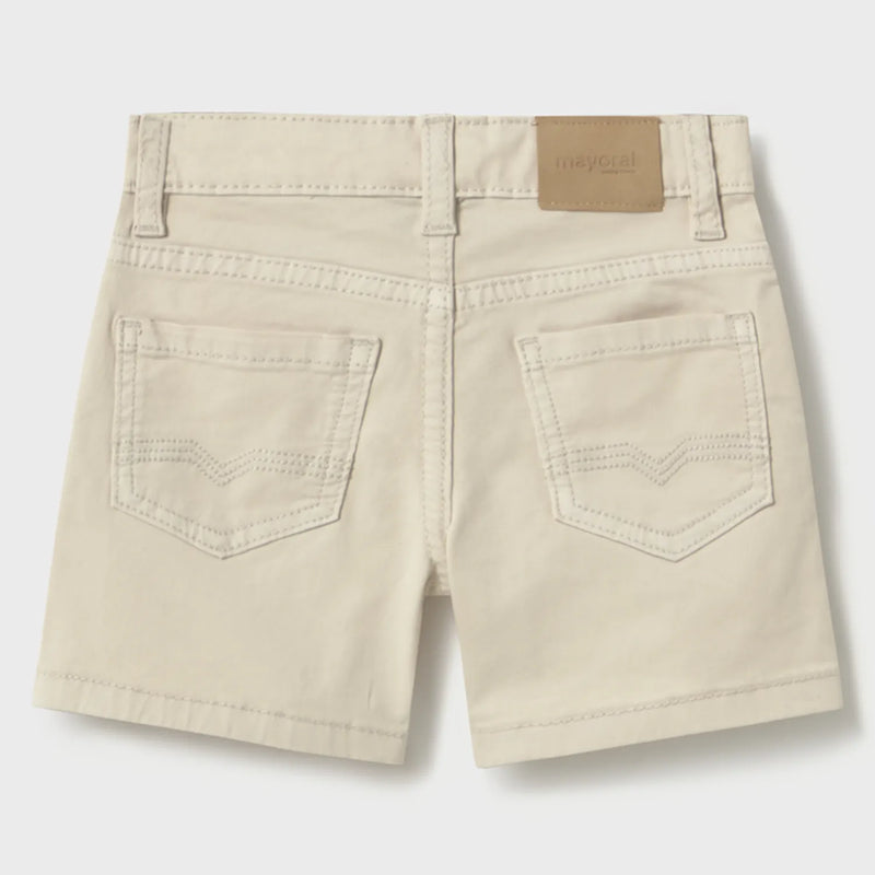 Rear view of the Mayoral twill shorts.