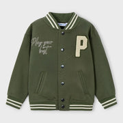 Mayoral olive varsity jacket - 04424.
