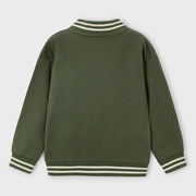 Back of the Mayoral green varsity jacket.