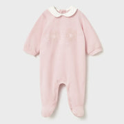 Mayoral baby girl's velour babygrow - 02701.