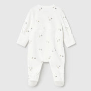 Back of the Mayoral cream velour babygrow.