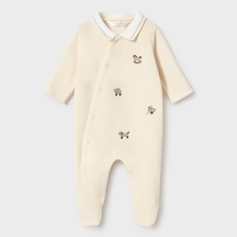 Mayoral velour babygrow - 02764.
