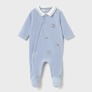 Mayoral baby boy's velour babygrow - 02764.