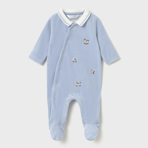 Mayoral baby boy's velour babygrow - 02764.