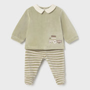 Mayoral baby boy's velour leg warmer - 02518.