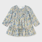 Mayoral baby girl's velvet dress - 02946.