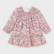 Mayoral baby girl's velvet dress - 02946.
