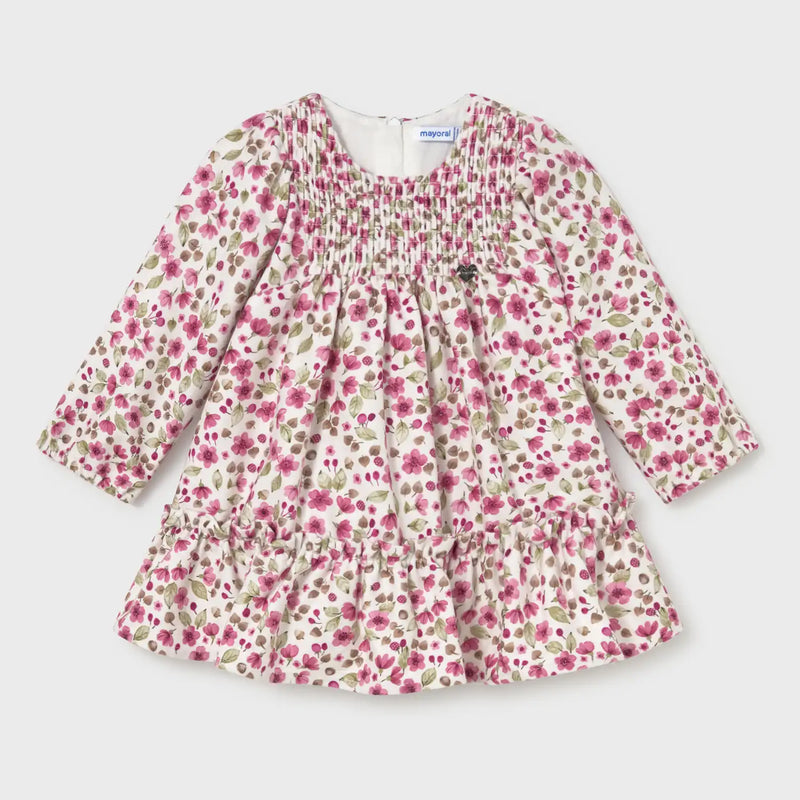 Mayoral baby girl's velvet dress - 02946.