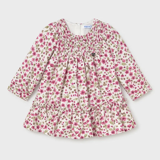 Mayoral baby girl's velvet dress - 02946.