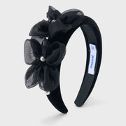 Mayoral girl's black velvet headband - 10314.