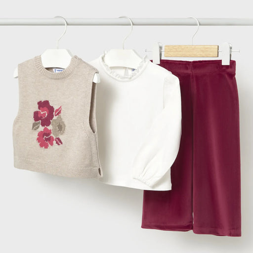 Mayoral baby girl's velour leggings set - 02559.