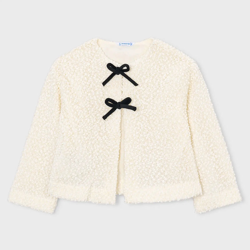 Girl's lightweight bouclé top.