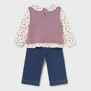 Back of the Mayoral vest & jeans set.
