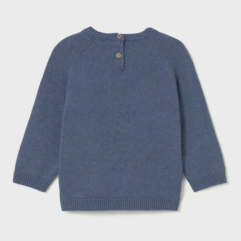 Back of the Mayoral blue walrus jumper.