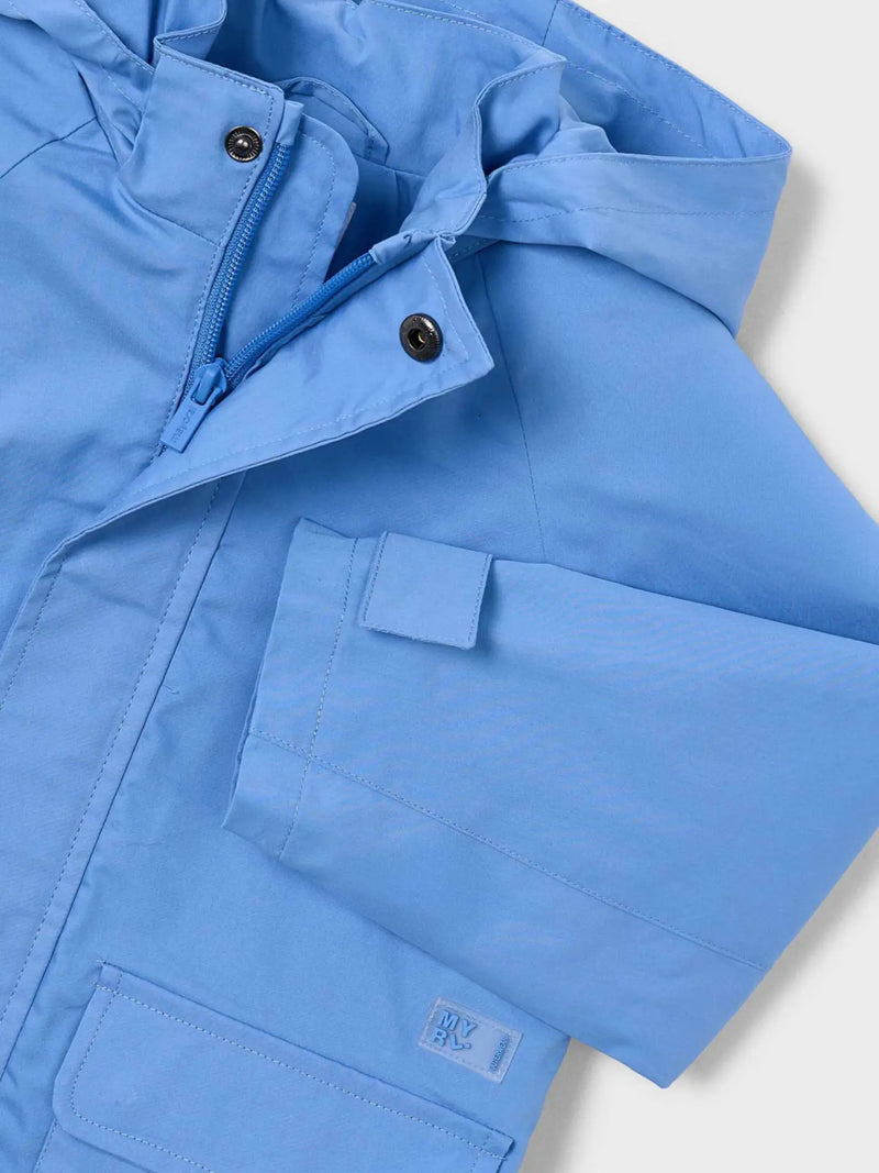 Closer look at the Mayoral windbreaker.