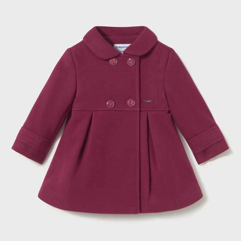 Mayoral baby girl's woolen coat - 02415.