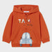 Mayoral orange zip up hoodie - 02475.