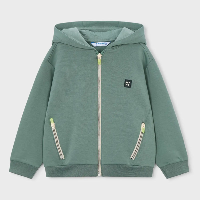 Mayoral Zip Up Hoodie - Green