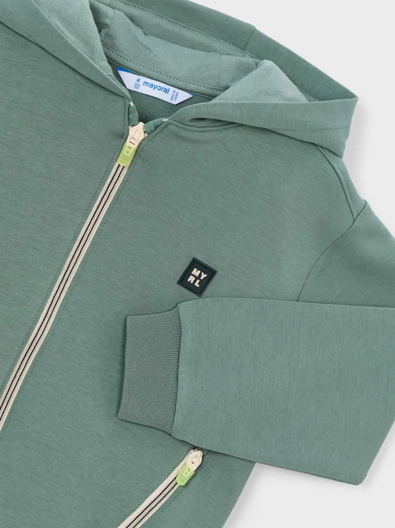 Mayoral Zip Up Hoodie - Green
