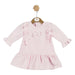 Mintini Baby girl's pink frilled dress - mb6142.