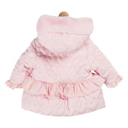 Back of the Mintini Baby heart jacket.