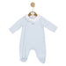 Mintini Baby blue quilted babygrow - mb5967.