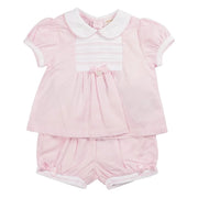 Mintini Baby baby girl's smocked bloomers set - mb6336.