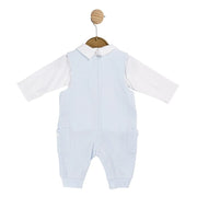 Back of the Mintini Baby tricycle dungarees.