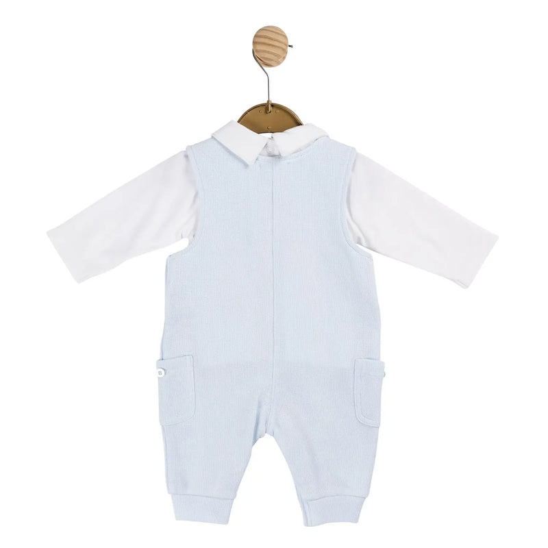 Back of the Mintini Baby tricycle dungarees.