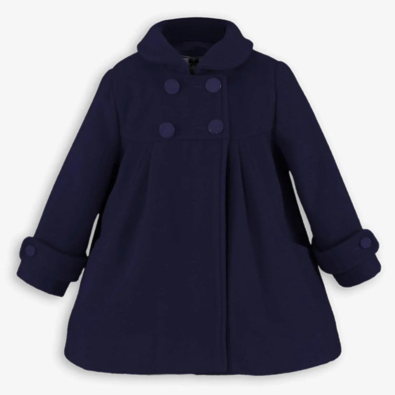 Miranda baby girl's button coat - 0158-a.