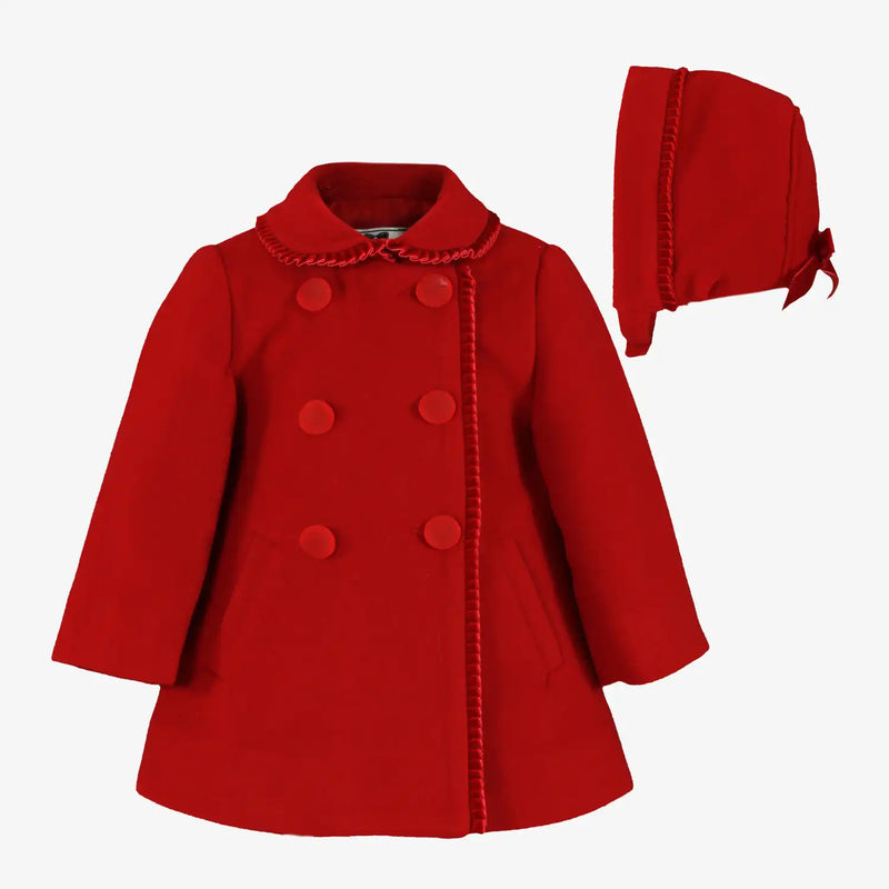 Miranda baby girl's button coat - 400160a.