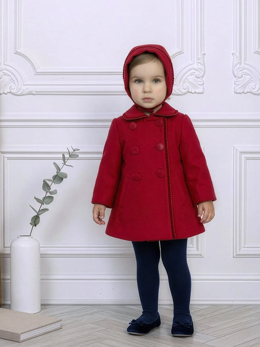 Miranda button coat, modelled by baby girl.