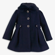 Miranda girl's button coat - 0258-a.