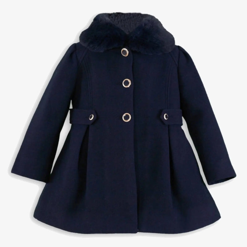 Miranda girl's button coat - 0258-a.