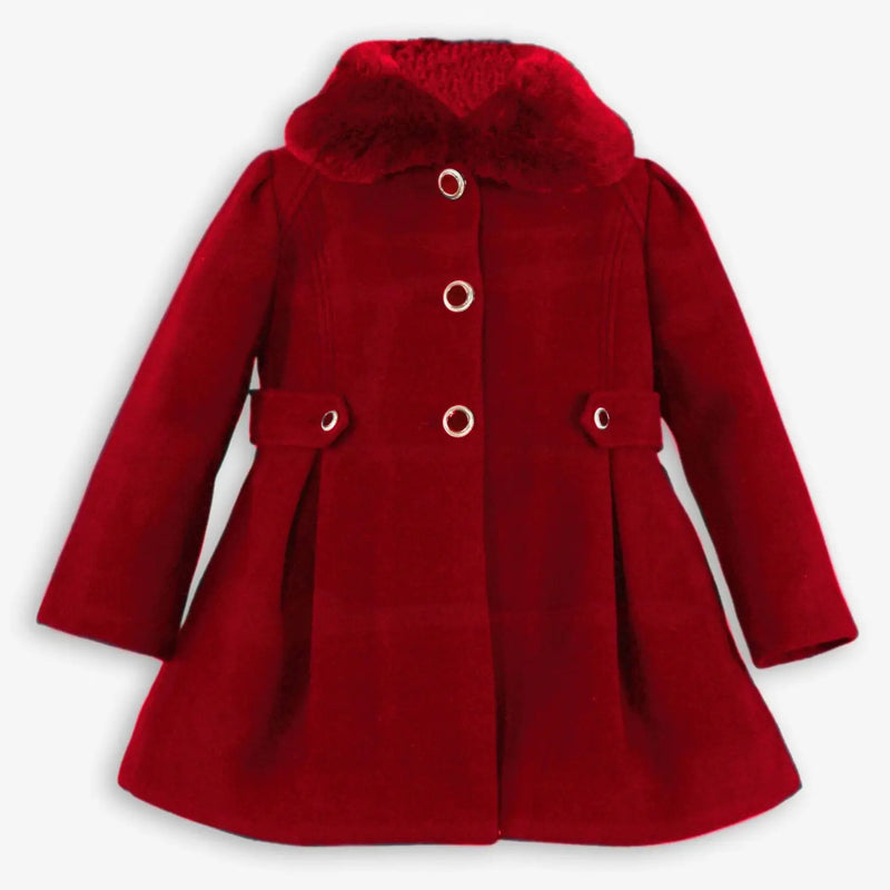 Miranda girl's button coat - 0258-a.