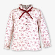 Miranda girl's floral print blouse.