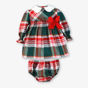 Miranda baby girl's plaid dress - 400518v.