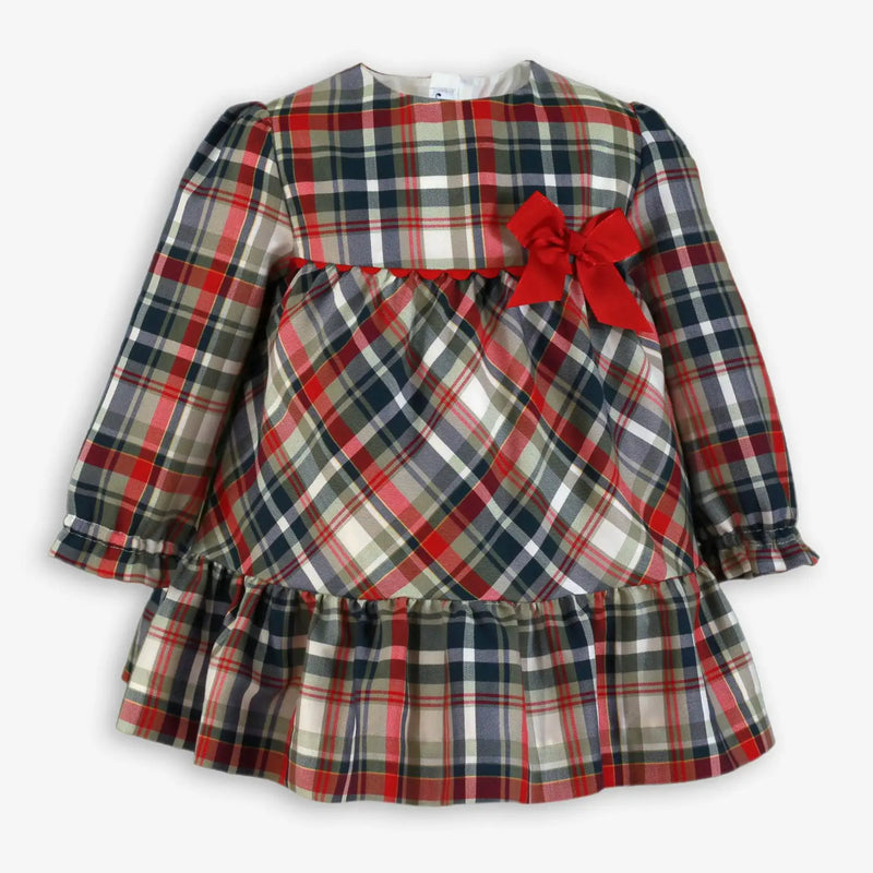 Miranda Baby Girl's Plaid Dress - Red