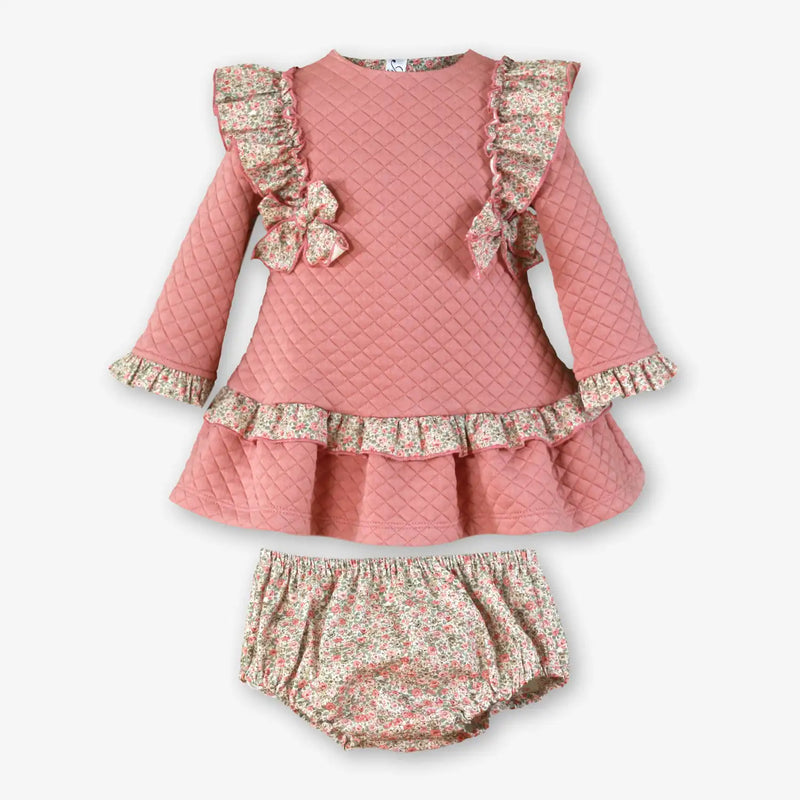 Miranda baby girl's quilted dress - 400516v.
