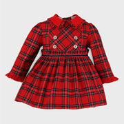 Miranda baby girl's tartan dress - 0132-v.