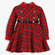 Miranda girl's tartan dress - 0232-v.