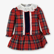 Closer look at the Miranda tartan dress.