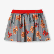 Girl's teddy bear print skirt by Miranda.