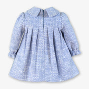 Back of the Miranda baby girl's tweed dress.