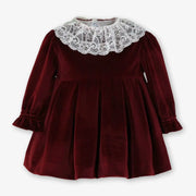 Miranda baby girl's velvet dress - 400129v.
