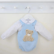 Pex boy's blue bear romper - b0725.