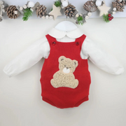 Pex red bear romper - b0725.