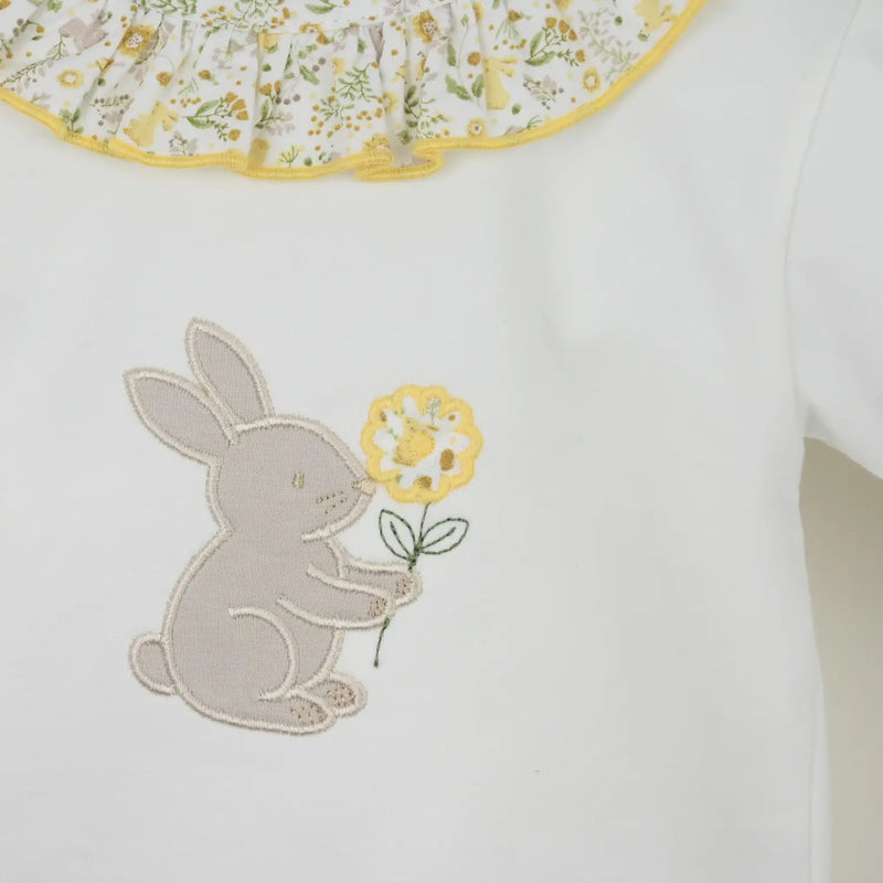 Closer look at the Pex bunny romper set.